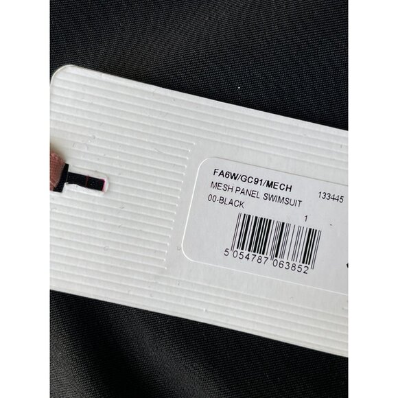 Ted Baker London Black Mesh Panel Halter one piece Swimsuit size 0 (US Size2- 4) - Picture 14 of 16